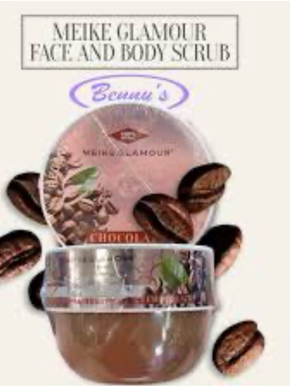 Skincare-Meike Glamour Chocolate Face & Body Scrub
